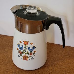 Corningware Country Festival 6 cup P-146 Percolator POT ONLY no guts